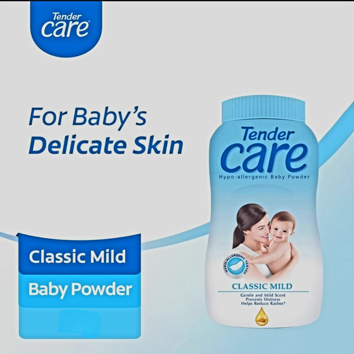 Tender Care Baby Powder CLASSIC BLUE 100g