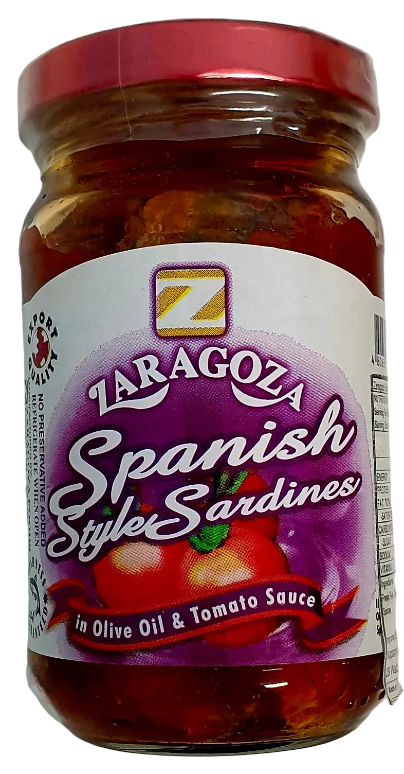 ZARAGOZA SPANISH STYLE SARDINES IN OLIVE OIL & TOMATO 220G