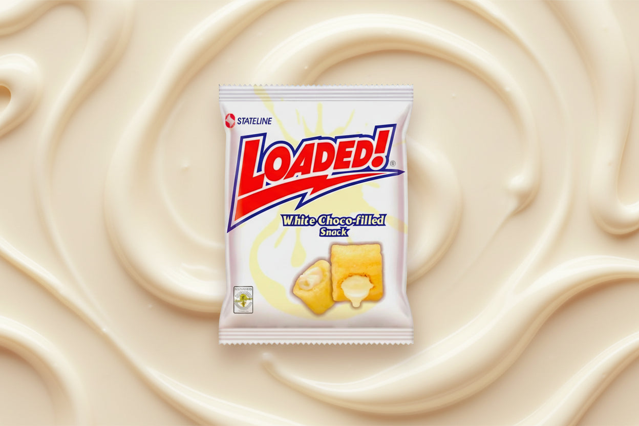 LOADED WHITE CHOCO-FILLED SNACK 65G