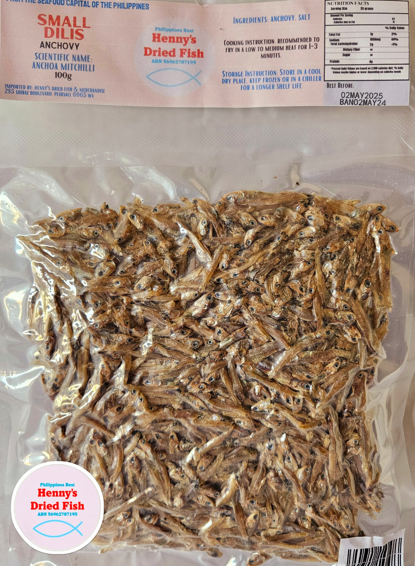 Small Dilis 100g (NON-FROZEN)