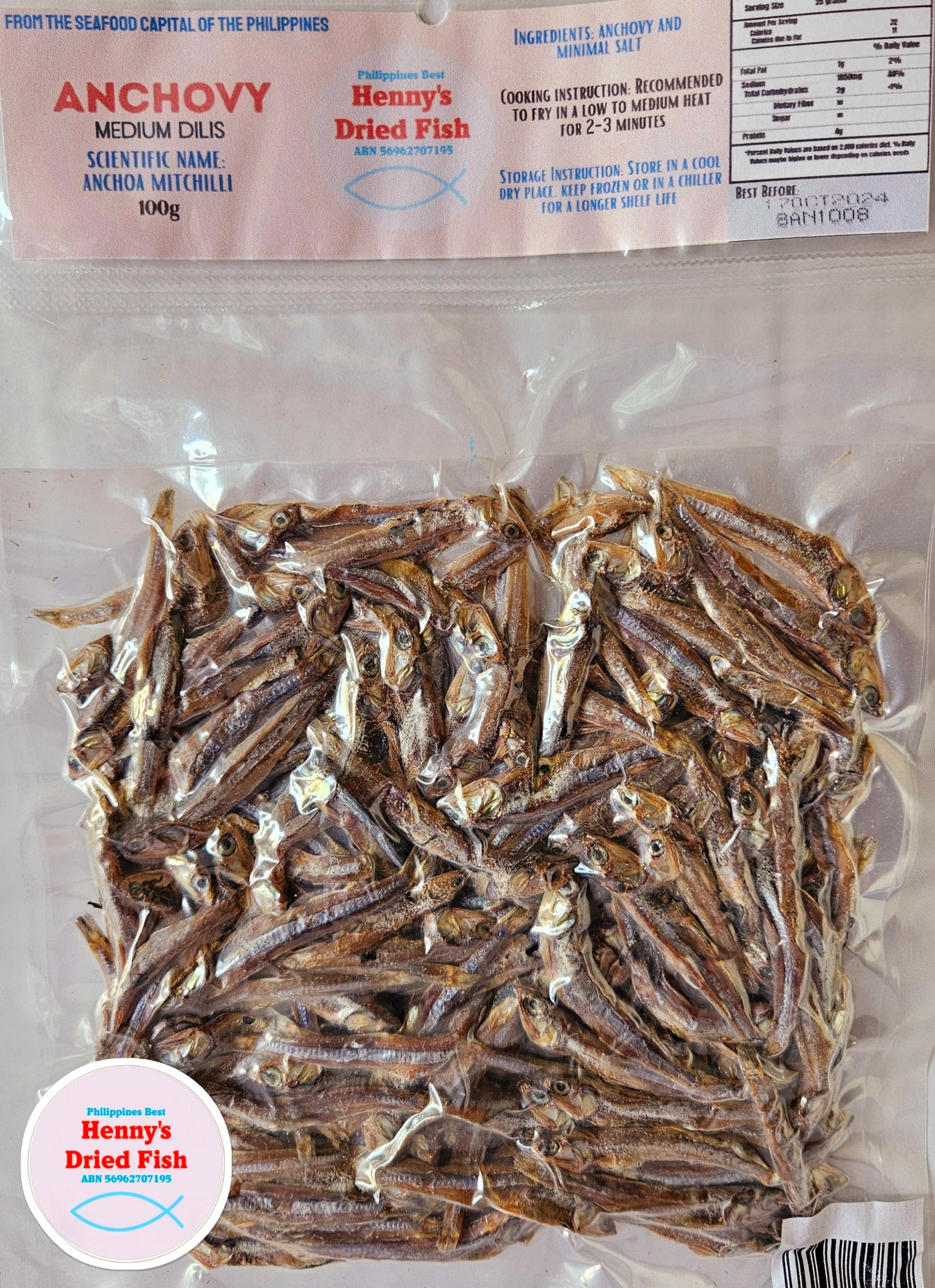 Medium Dilis 100g (NON-FROZEN)
