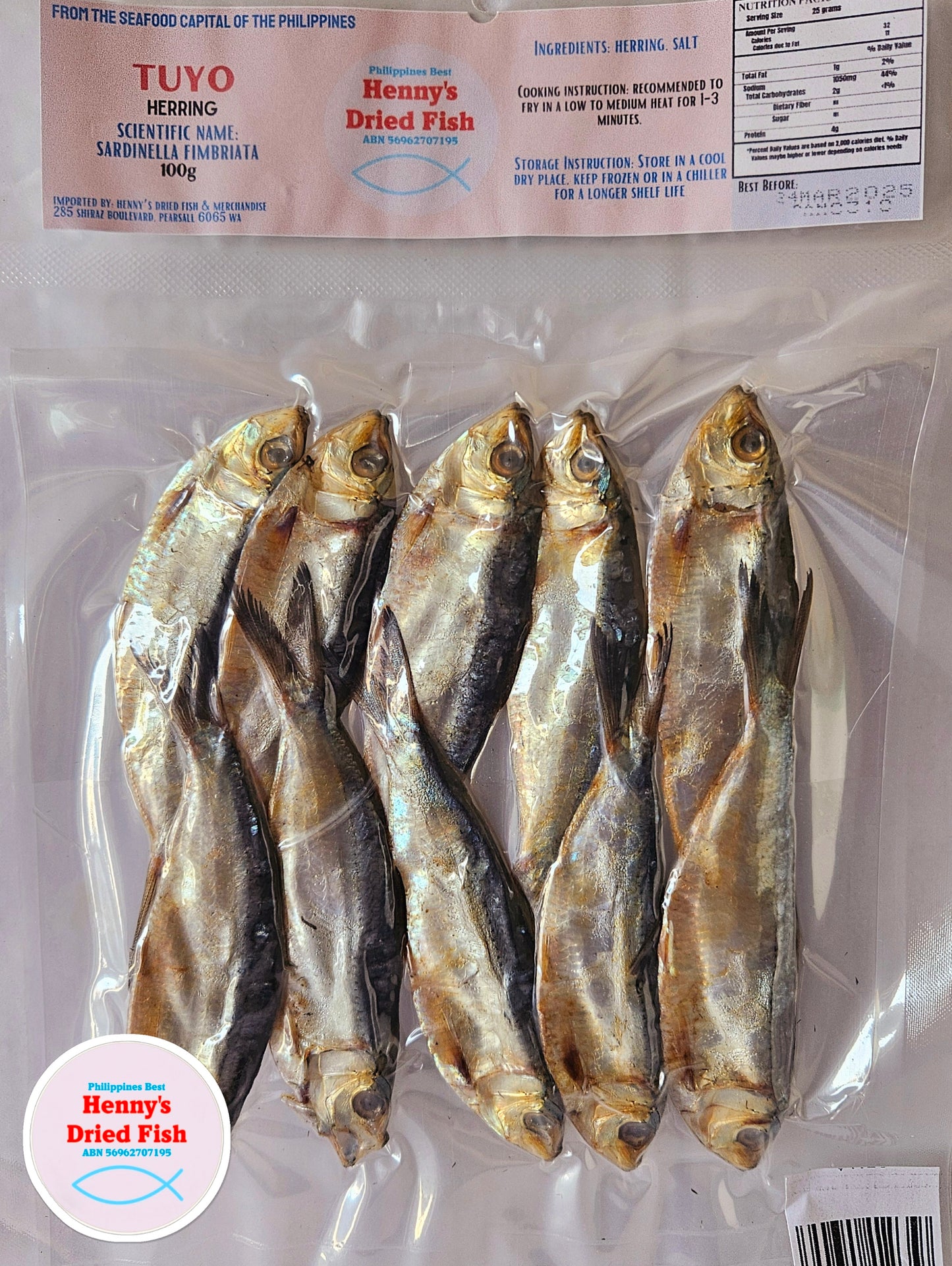 Tuyo/Tunsoy 100g (NON-FROZEN)