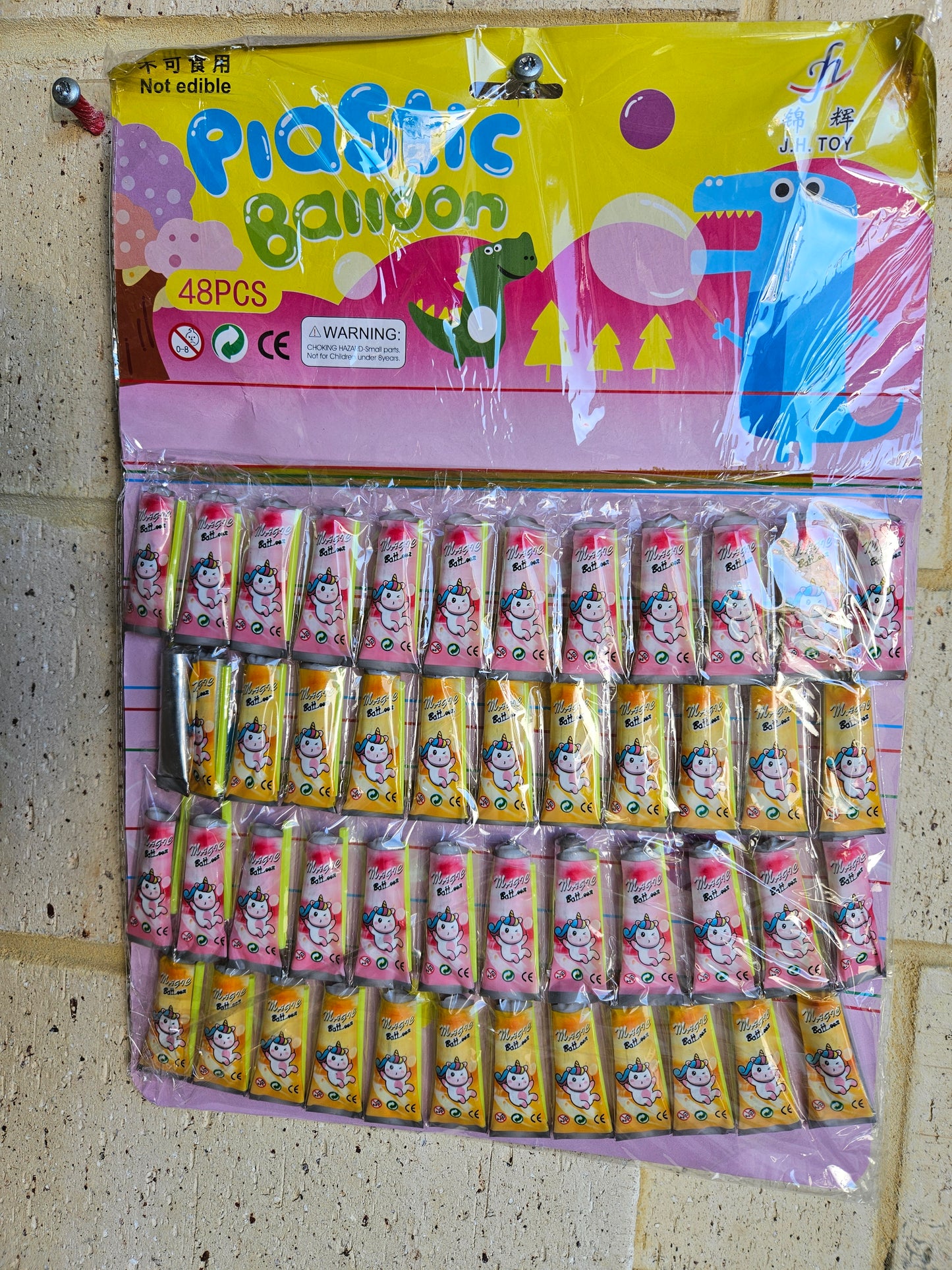 Plastic Balloons 48pcs per Hanger