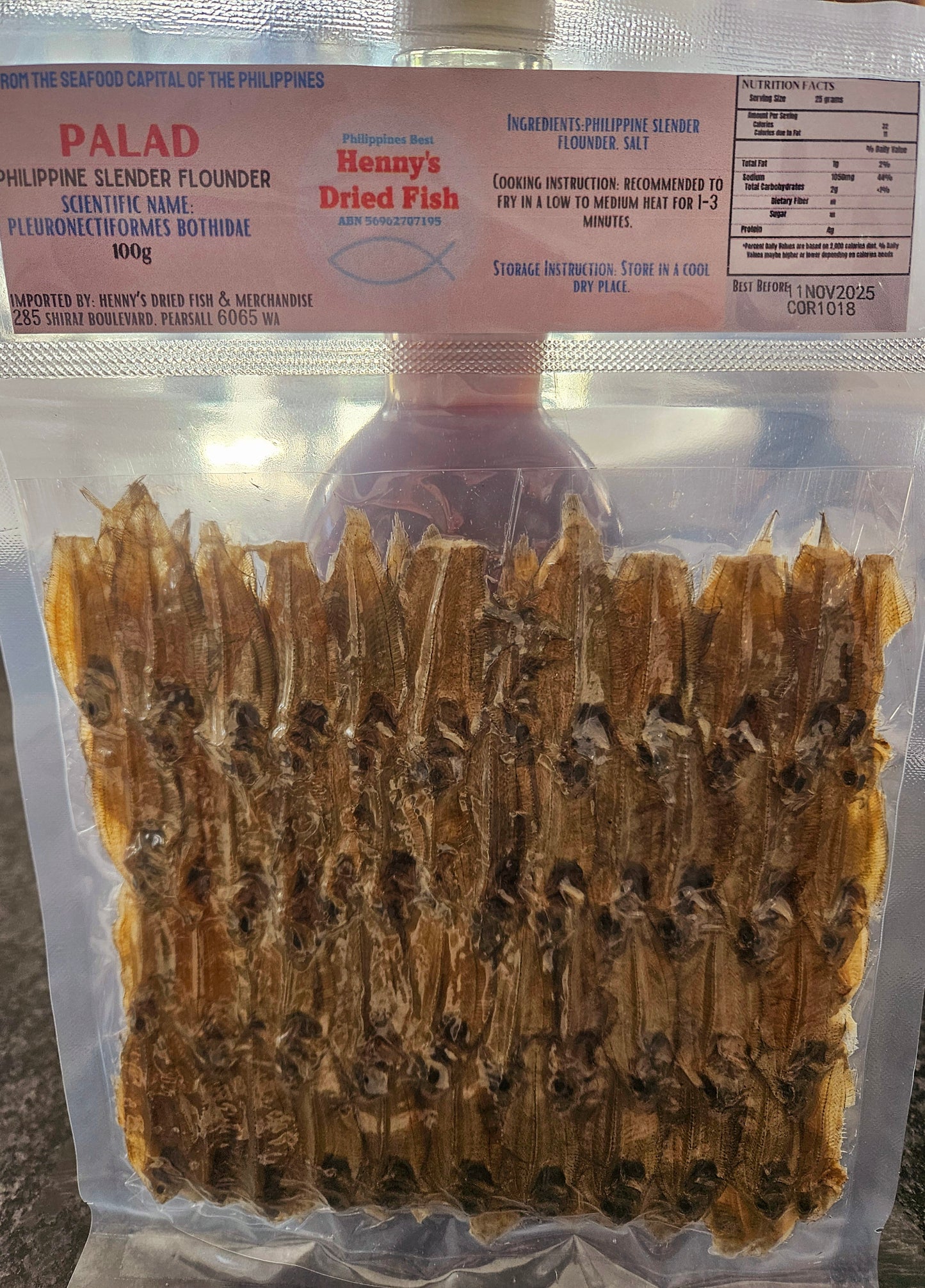 Dried PALAD (Baby Flounder) 100g