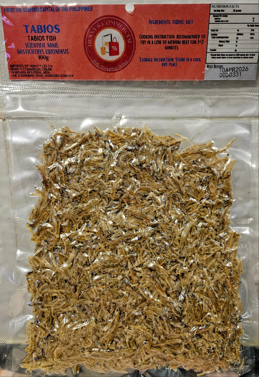 Dried TABIOS 100g (Sinarapan) (NON-FROZEN)