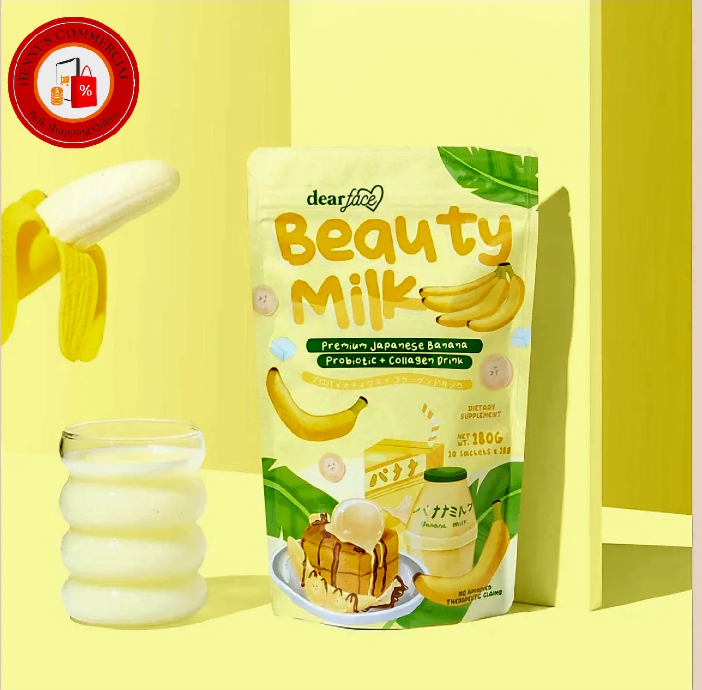 DF Japanese Beauty Milk BANANA 18g×10sachets