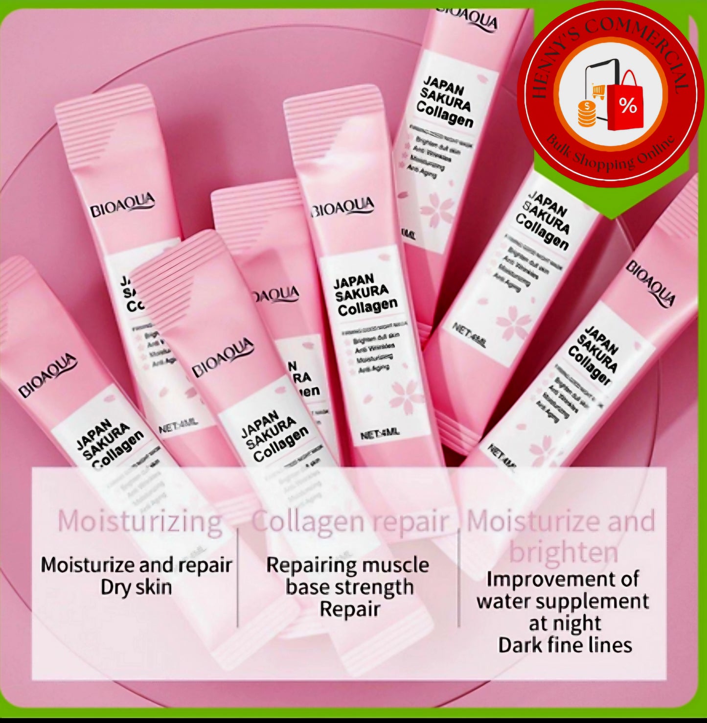 BIOAQUA Japan Sakura Collagen Gel 4ml × 20pcs