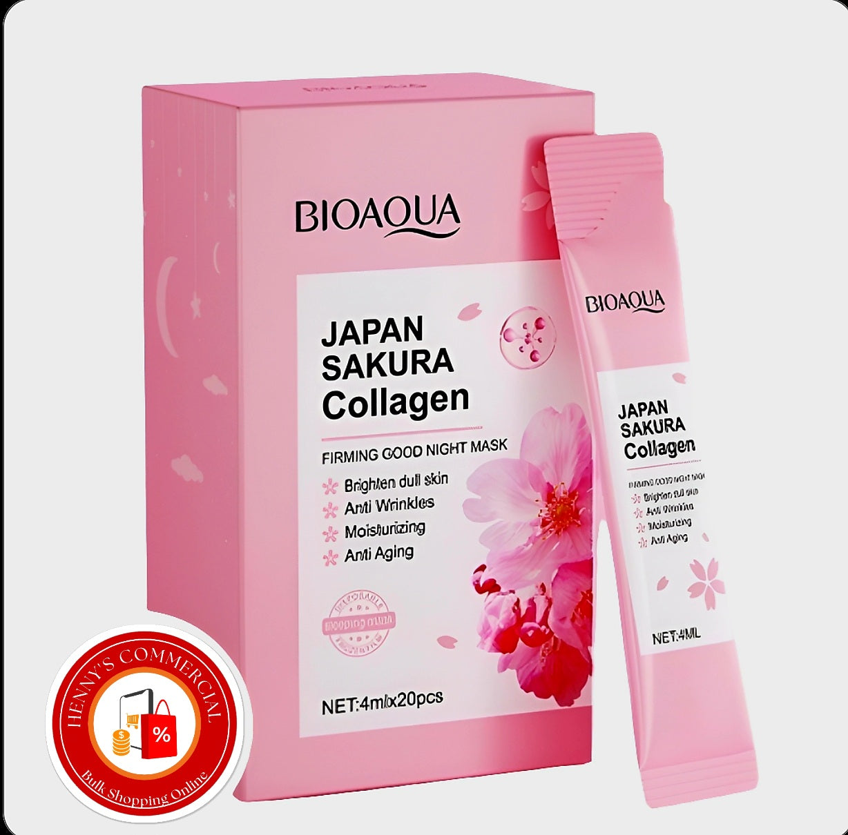 BIOAQUA Japan Sakura Collagen Gel 4ml × 20pcs