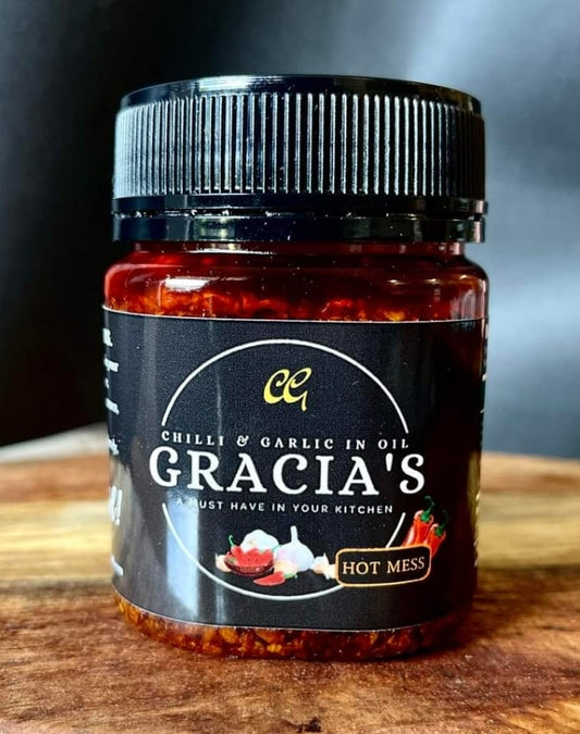 ‼️SALE‼️GRACIA'S Crunchy Chilli Oil 200g HOT MESS (HOTTER) BBD: 01JUNE2025 (SHORTDATED!)