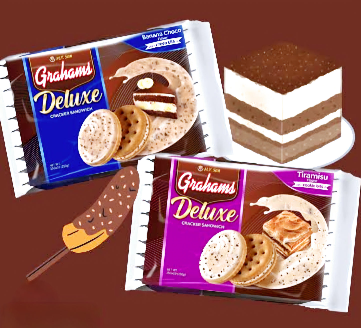 ‼️CLEARANCE‼️Graham DELUXE TIRAMISU 25g×10pcs BBD:23JUNE2025 (SHORTDATED!)