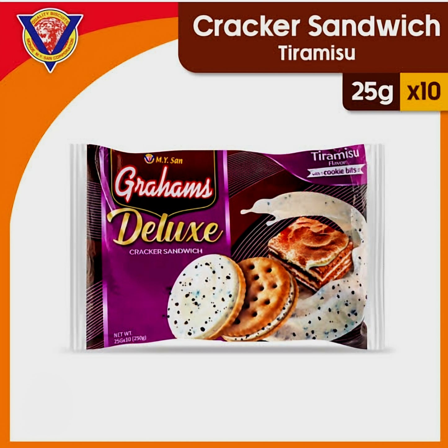 ‼️CLEARANCE‼️Graham DELUXE TIRAMISU 25g×10pcs BBD:23JUNE2025 (SHORTDATED!)