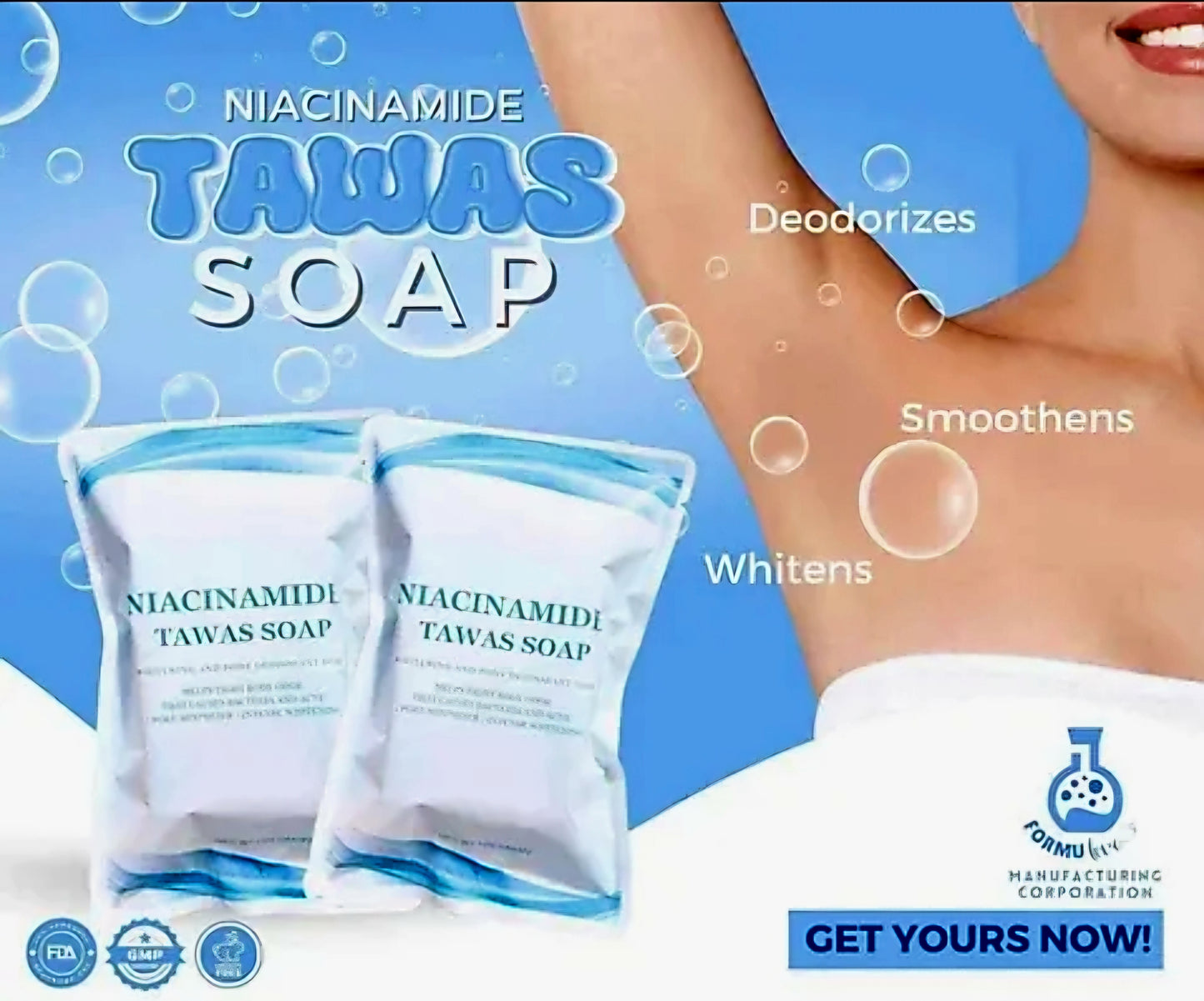 Niacinamide TAWAS SOAP Deo-Whitening 100g