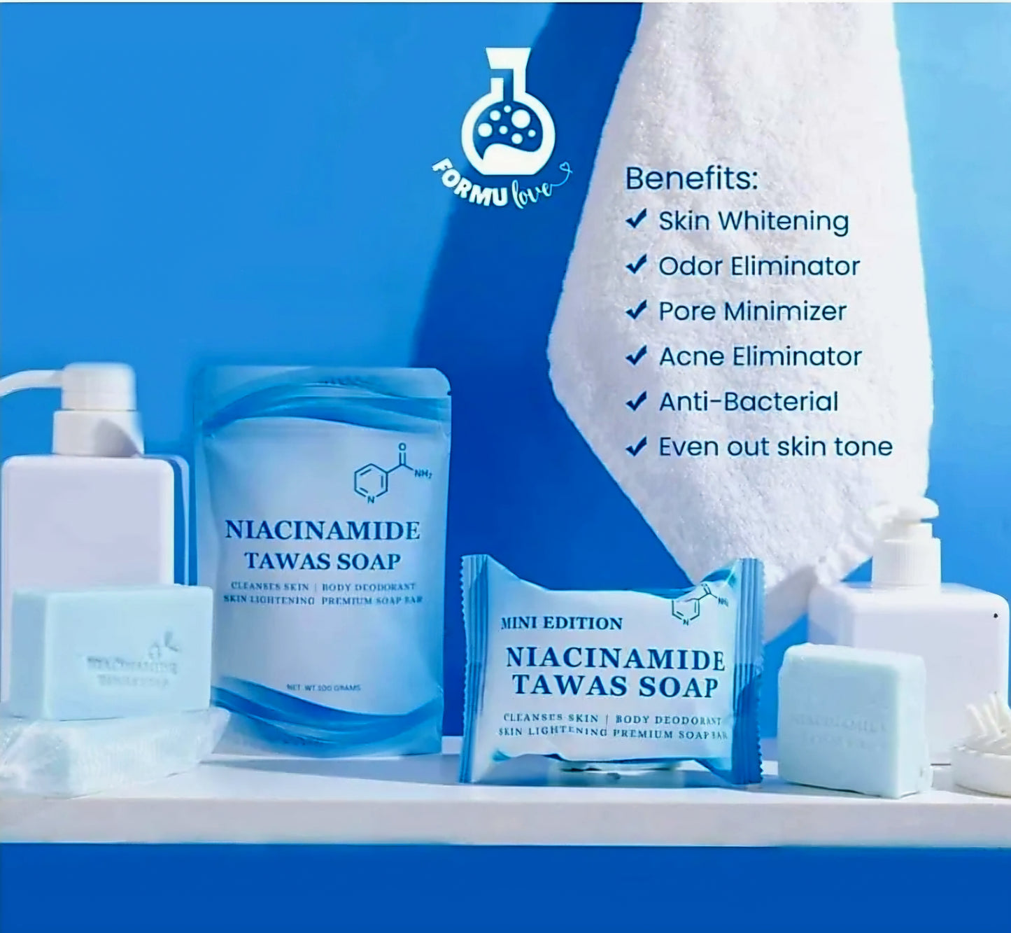 Niacinamide TAWAS SOAP Deo-Whitening 100g