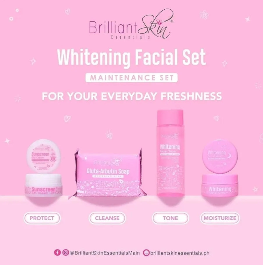 Brilliant Whitening Maintenace Facial Set