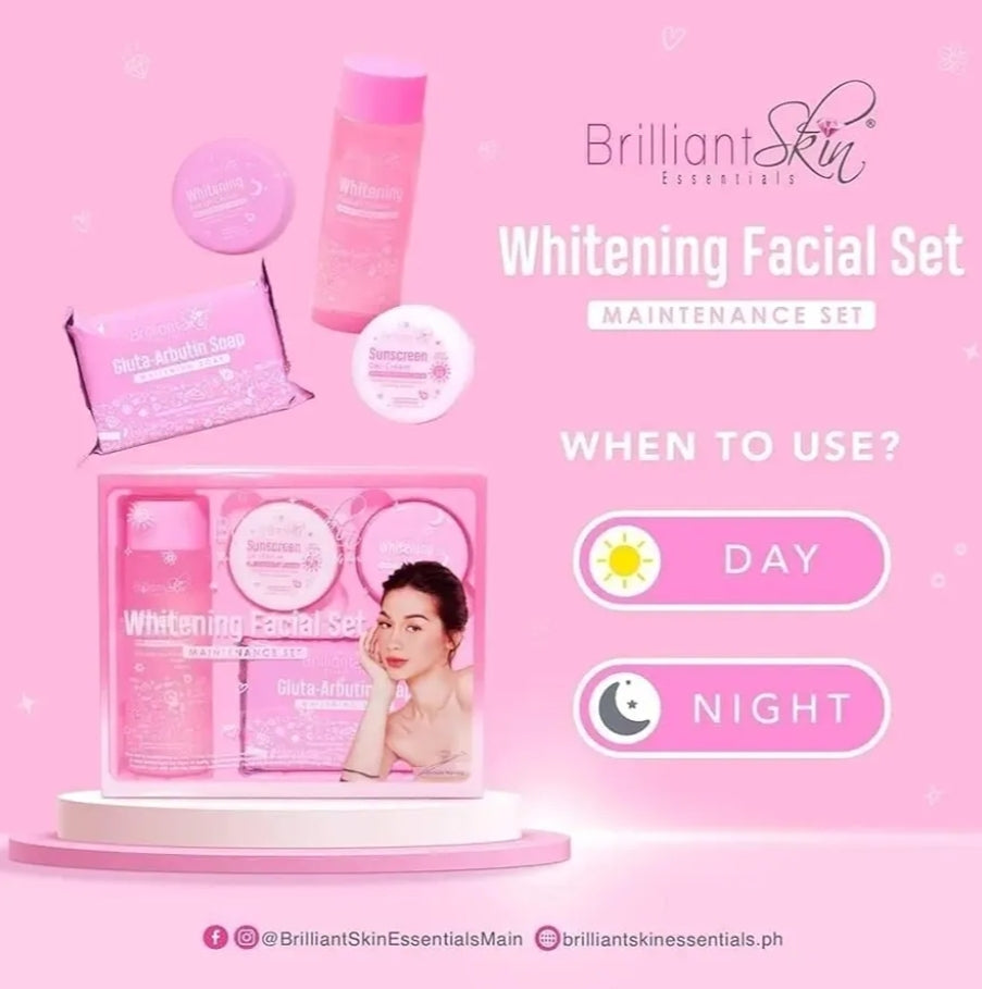 Brilliant Whitening Maintenace Facial Set
