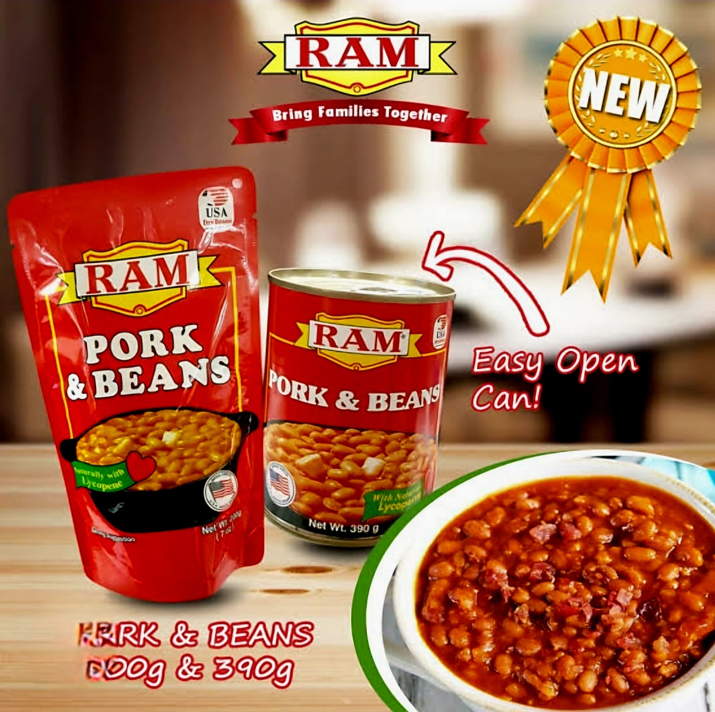 ‼️PROMO‼️RAM Pork & Beans in Can 390g BBD: DECEMBER2026 (OVERSTOCK!)