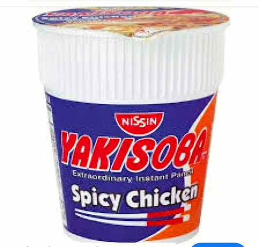 Nissin Yakisoba Instant Pancit in a Cup SPICY CHICKEN 77g