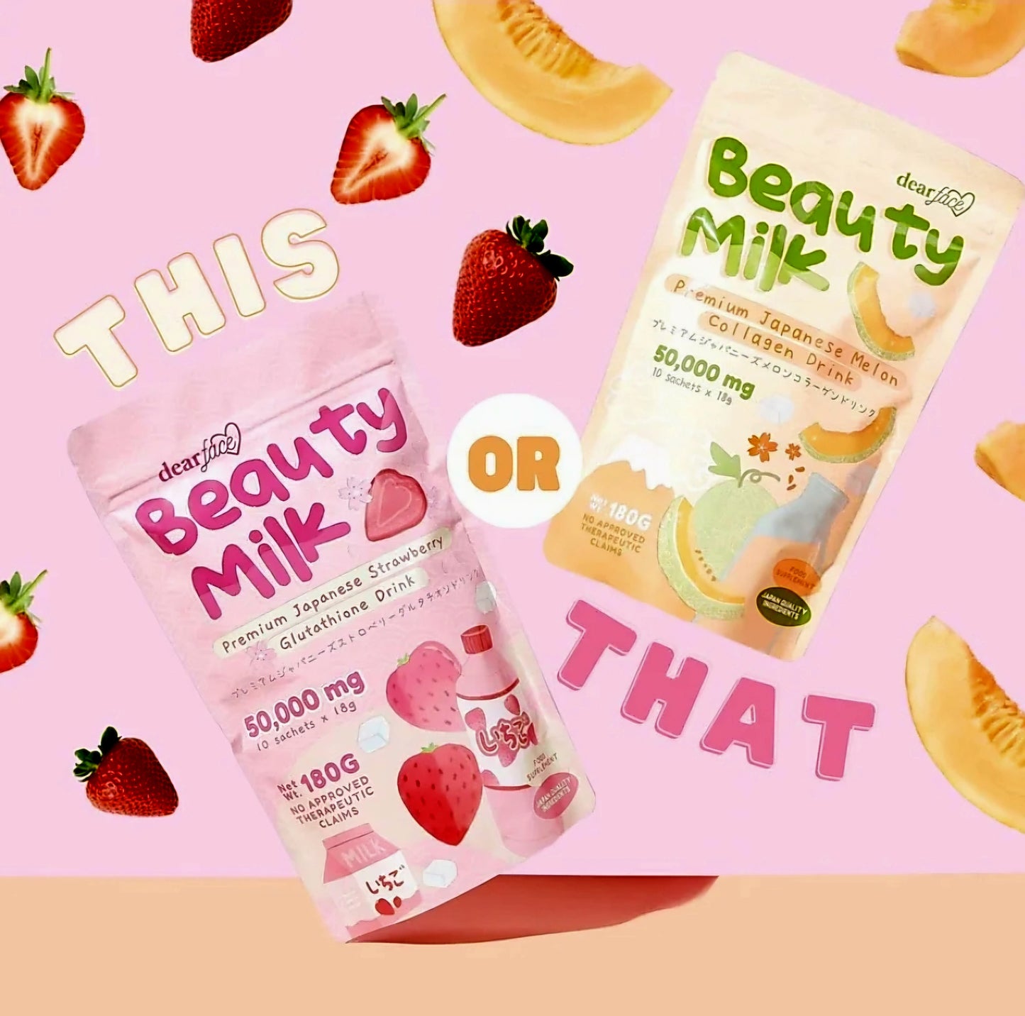 DF Japanese Beauty Milk MELON 18g×10sachets