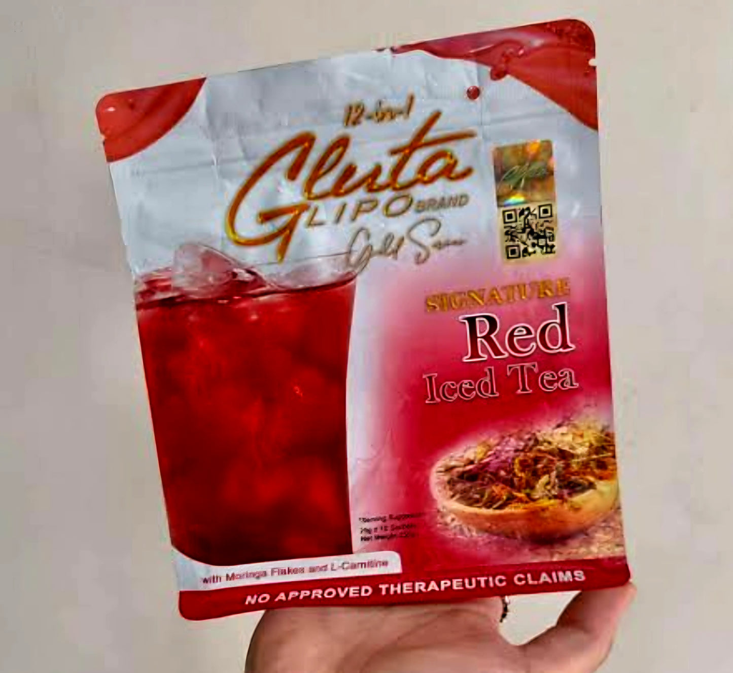 Gluta Lipo 12-in-1 Signature RED ICE TEA 10sachets