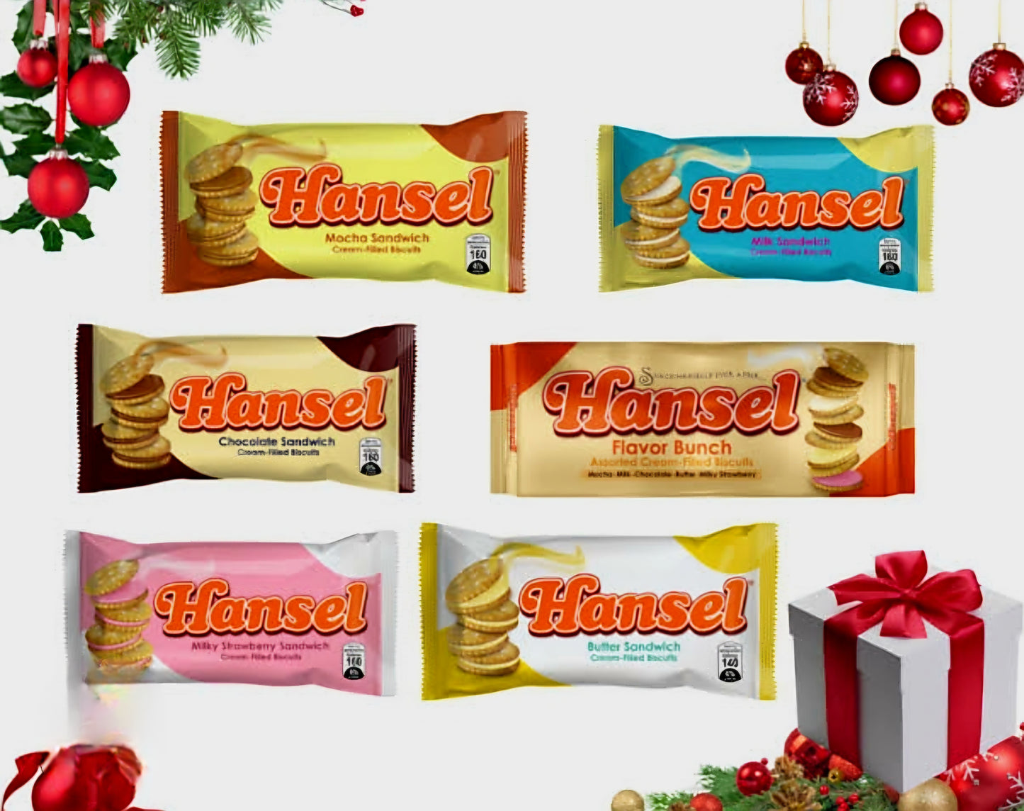 ‼️CLEARANCE‼️Hansel FLAVOR BUNCH Assorted Cream Biscuits 31g×10pcs BBD: 06.NOV.2025