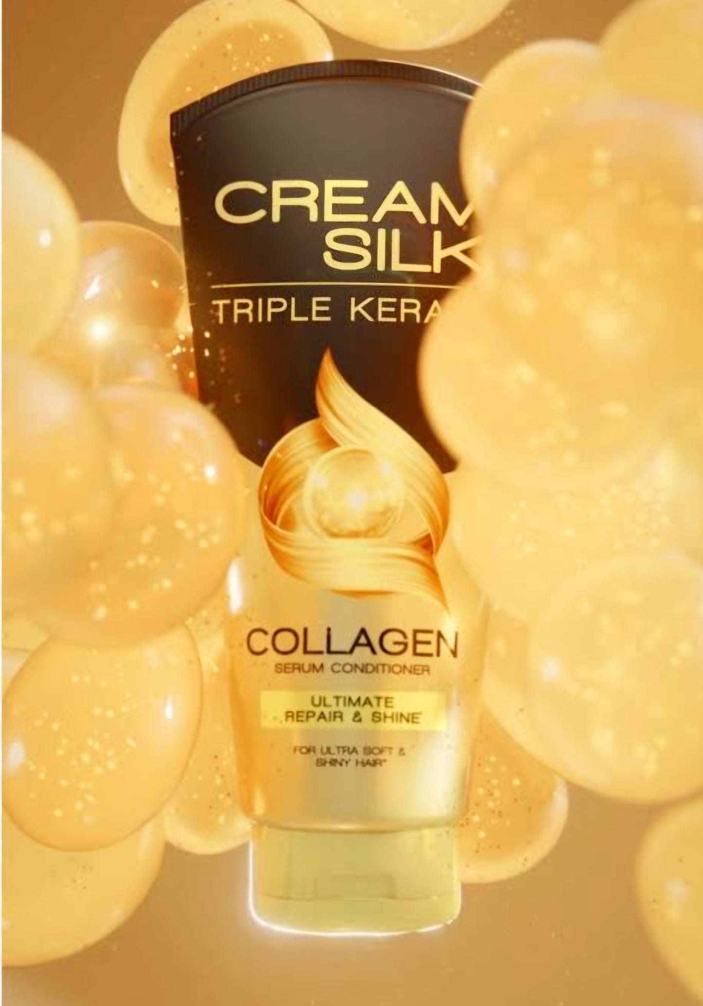 Cream Silk TRIPLE KERATIN Repair & Shine Serum Conditioner 170g