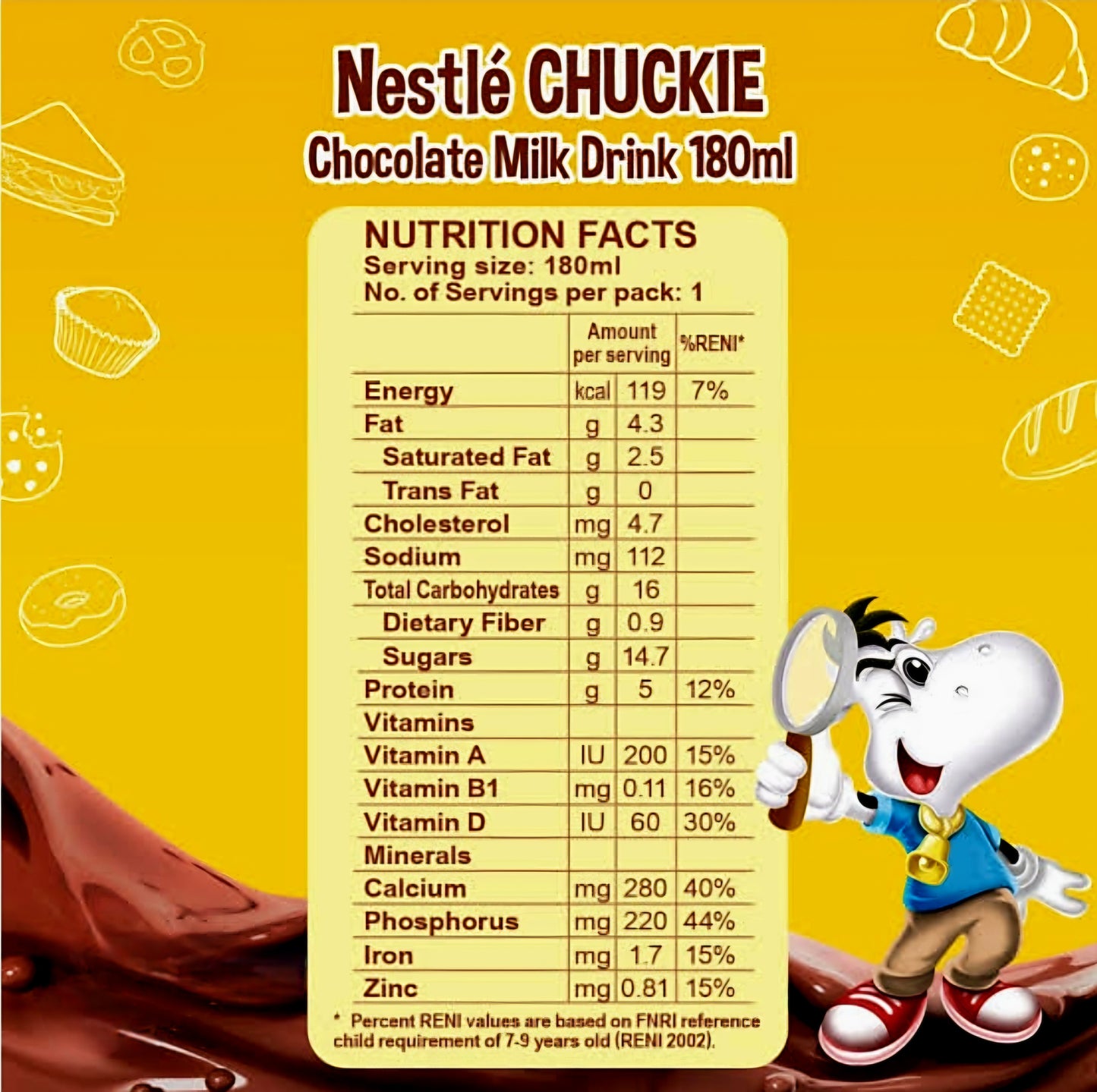 📦FULL BOX📦 Nestle CHUCKIE Chocolate Drink 250ml×24's
