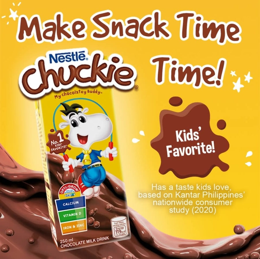 📦FULL BOX📦 Nestle CHUCKIE Chocolate Drink 250ml×24's