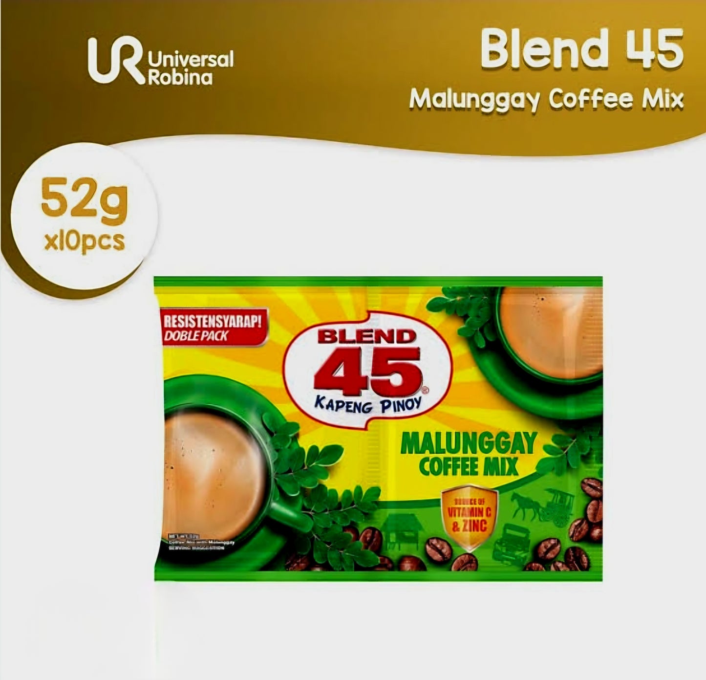 ‼️CLEARANCE‼️BLEND45 Malunggay TWINPACK Coffee Mix 52g×20sachets BBD: 08.NOV.2025