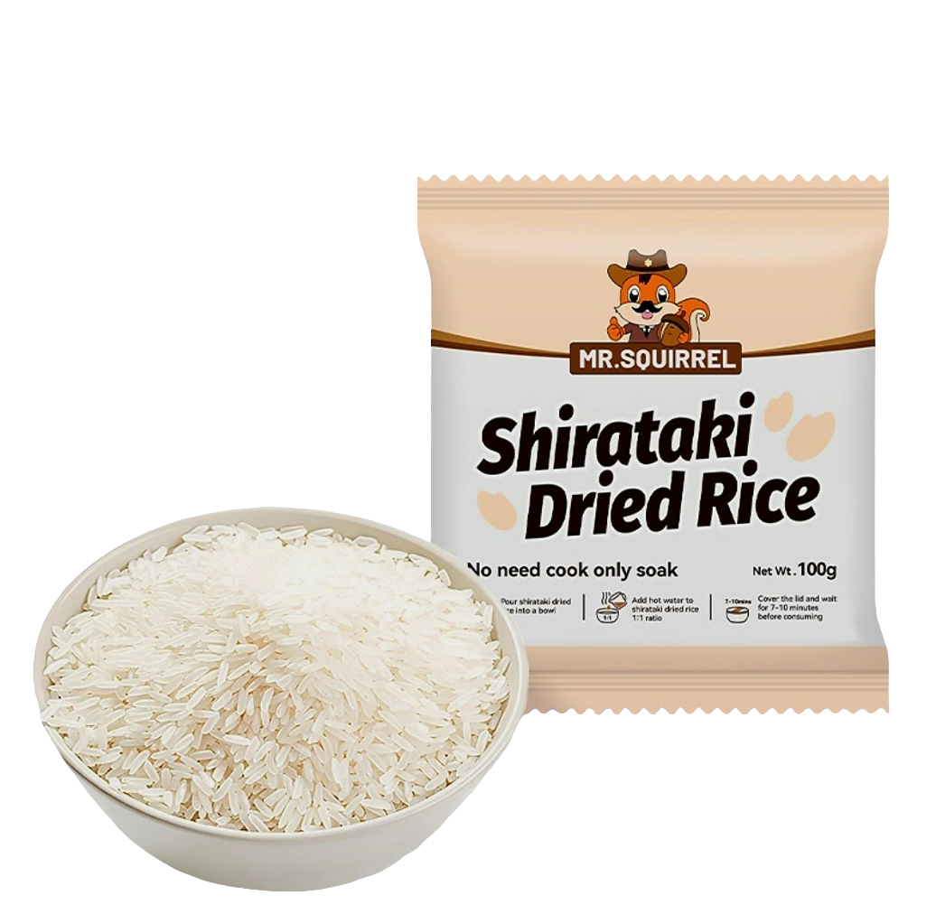 Mr.Squirrel SHIRATAKI DRIED RICE 100g (1-Serve Packet)