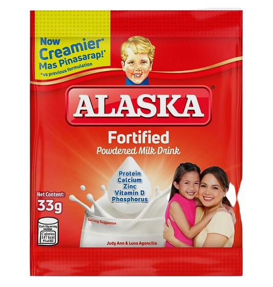 Alaska Powdered Milk 33g × 6's (HANGER)