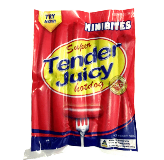 Tender Juicy Hotdog MINIBITES 500g ❄️Frozen❄️
