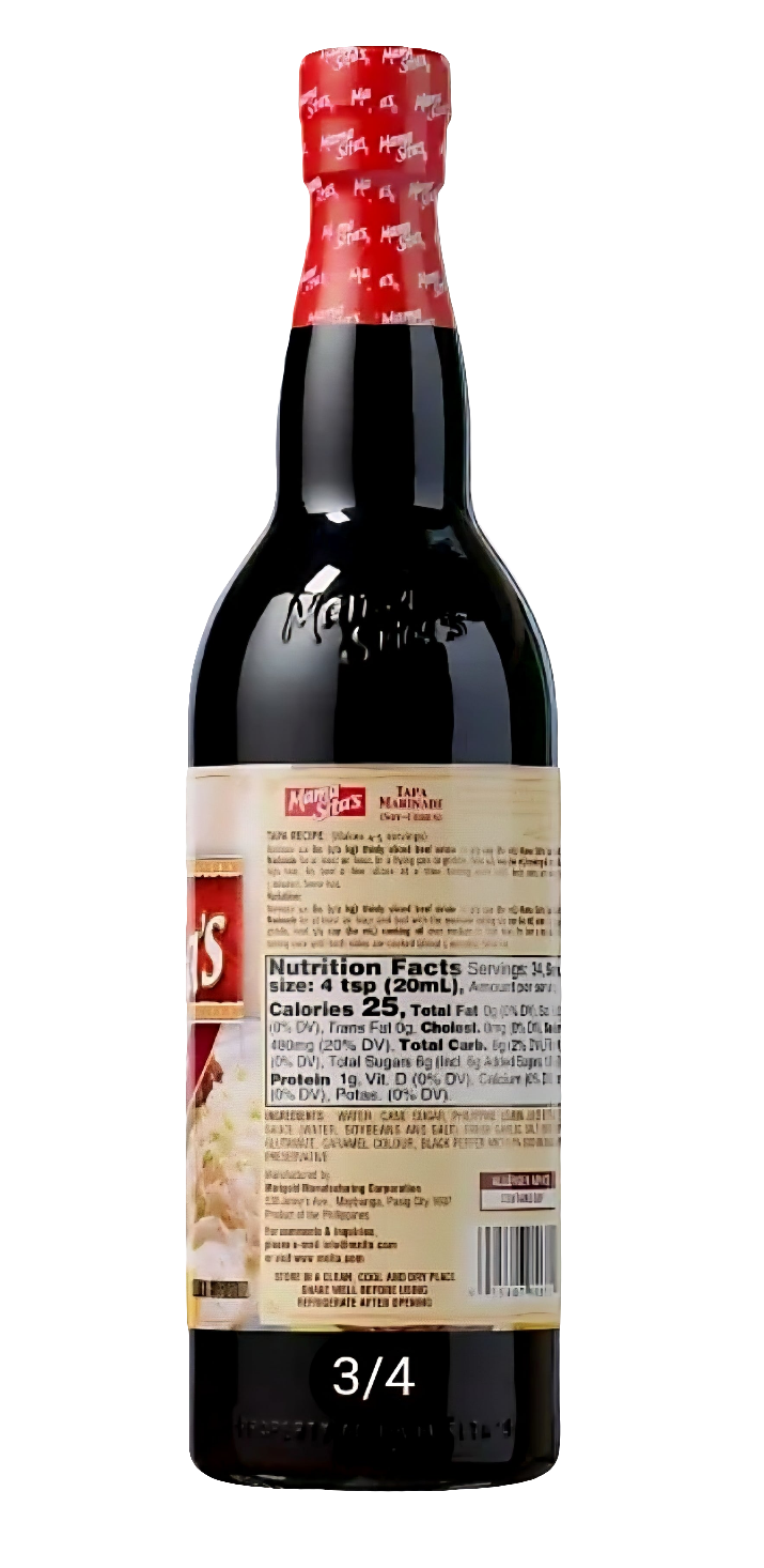 Mama Sita's TAPA MARINADE 680g LARGE BOTTLE
