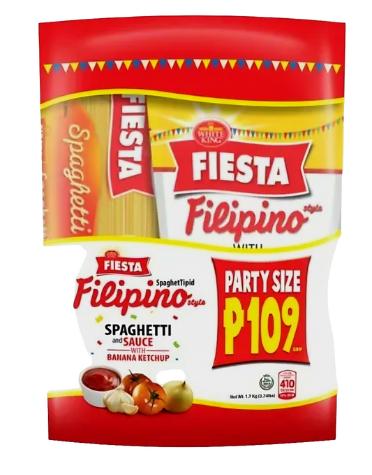 ‼️SALE‼️White King Fiesta SpagheTipid Bundles FILIPINO STYLE (Pasta+Sauce Bundles) 1.7kgs BBD: 12JULY2025 (CLEARANCE!)