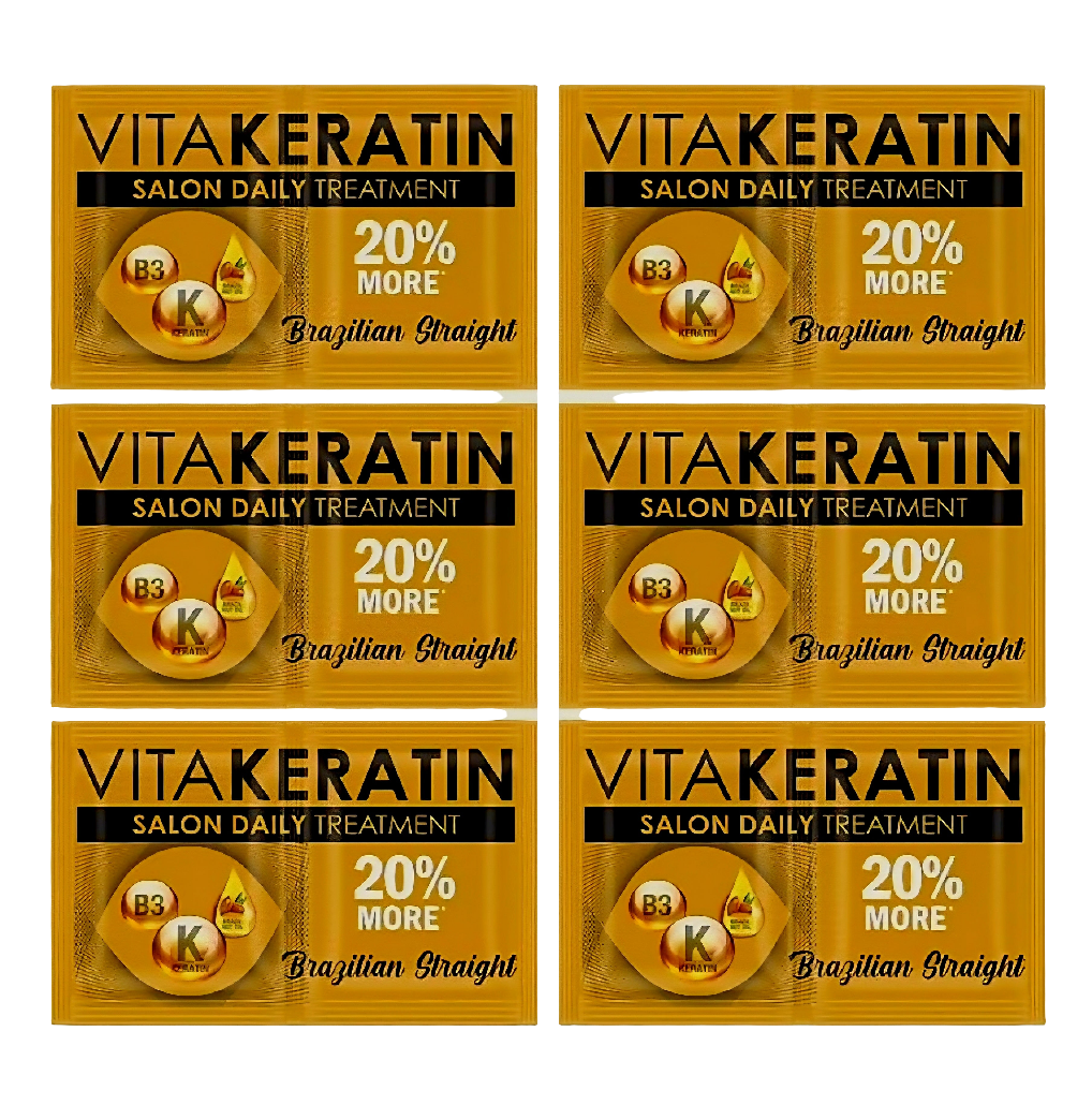 VitaKeratin BRAZILIAN STRAIGHT Salon Daily Treatment 24ml×12 sachets (1-dozen)