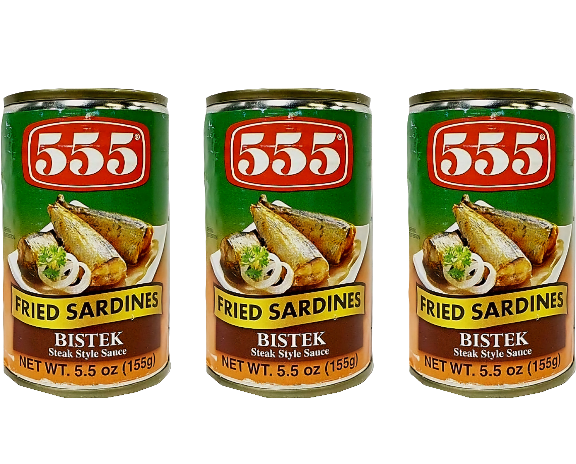 555 Fried Sardines BISTEK 155g