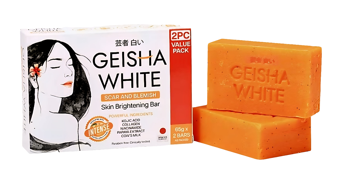 GEISHA WHITE INTENSE Scar & Blemish Skin Brightening Bar TRIPLE PACK 65g×3bars