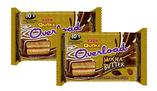 ‼️CLEARANCE‼️Jack&Jill QUAKE Overload MOCHA BUTTER 30g×10pcs BBD: 07JUNE2025 (SHORTDATED!)