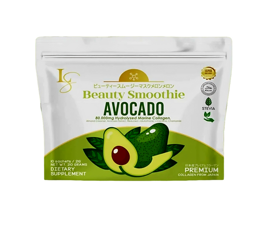 Luxe Slim AVOCADO SMOOTHIE 21g×10's (NEW POUCH PACKING)