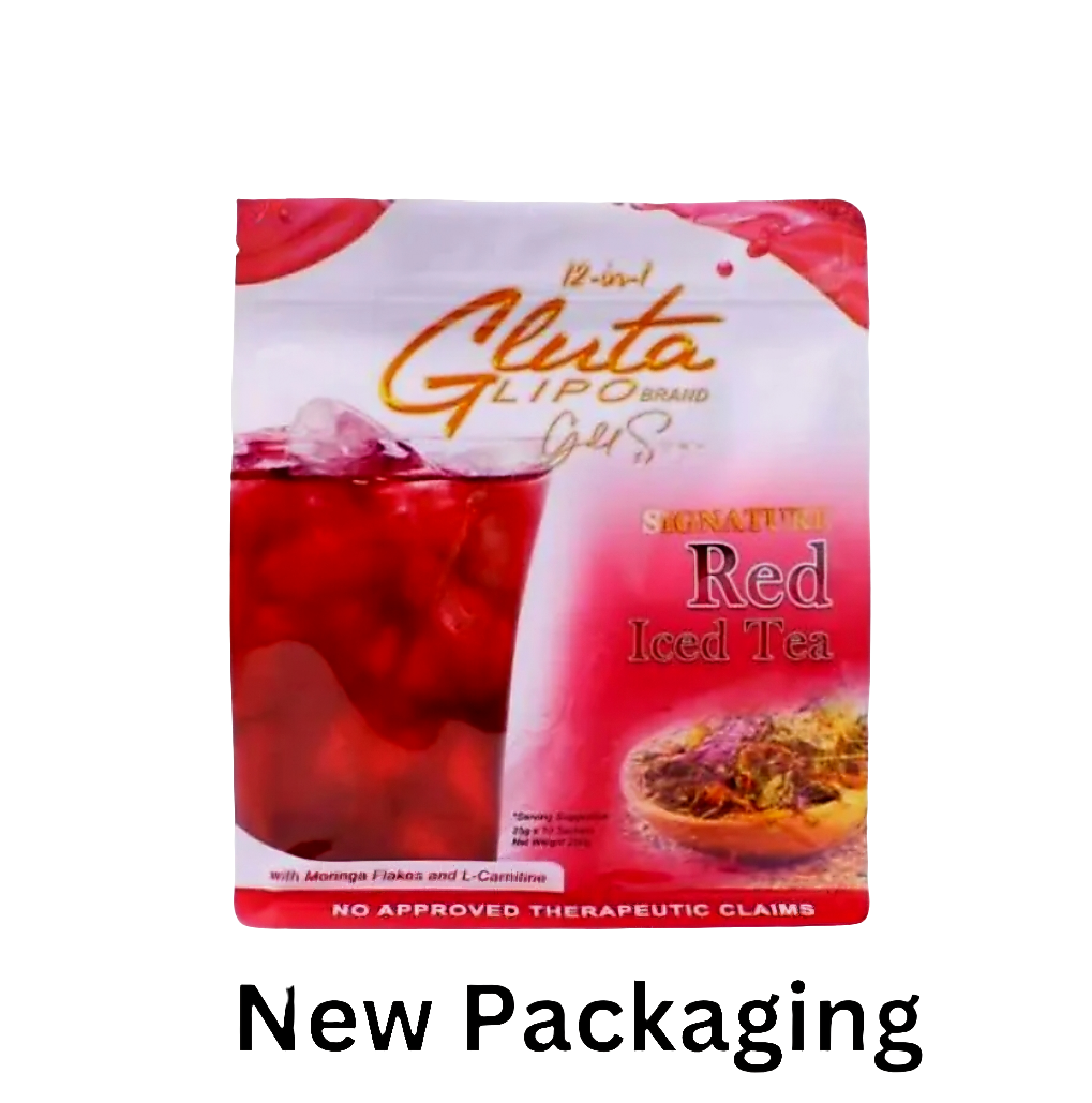 Gluta Lipo 12-in-1 Signature RED ICE TEA 10sachets