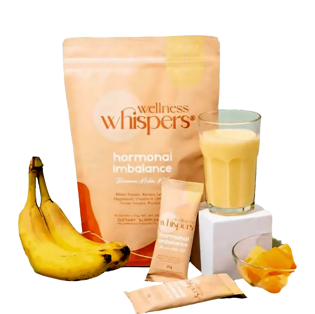 Wellness Whispers PCOS & PERIOD MANAGEMENT Dietary Supplement BANANA MELON MILK 21g×10 sachets