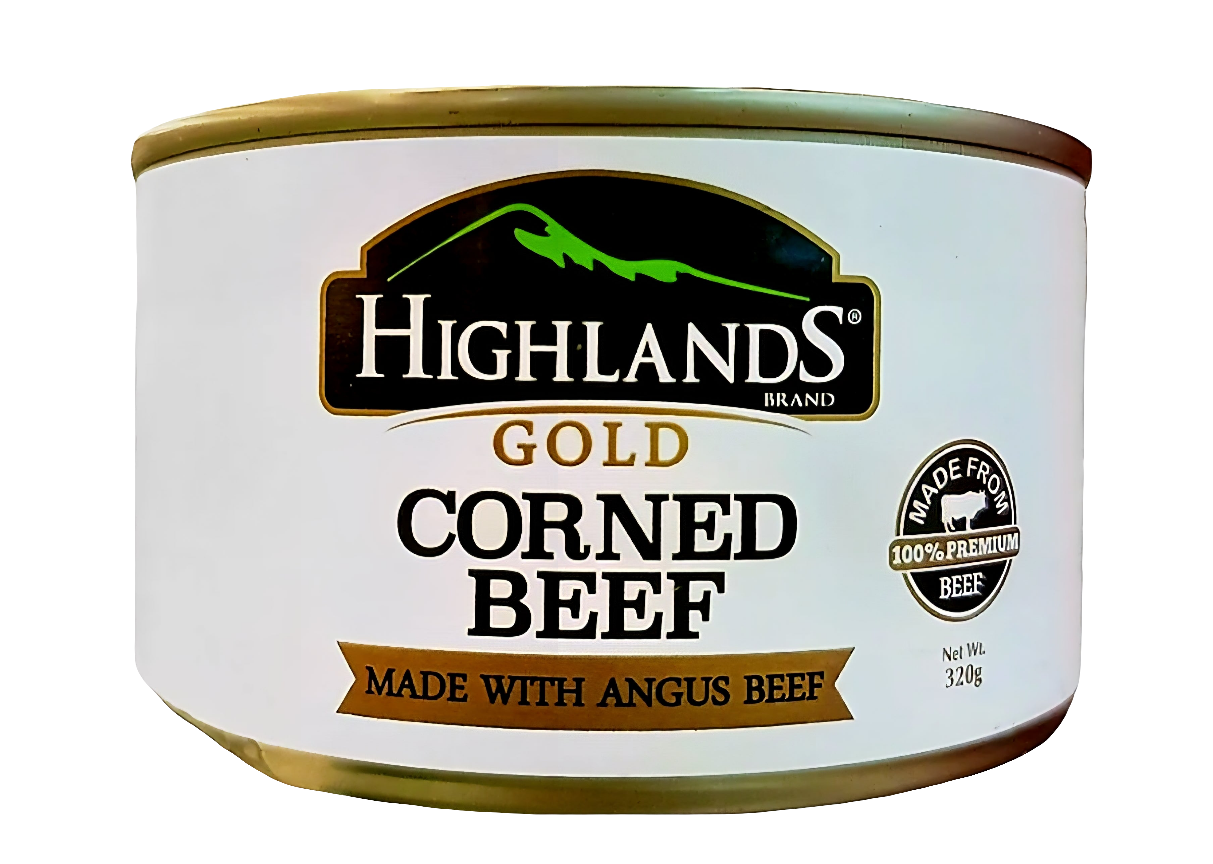 Highlands ANGUS BEEF Corned Beef 320g FLAT TIN
