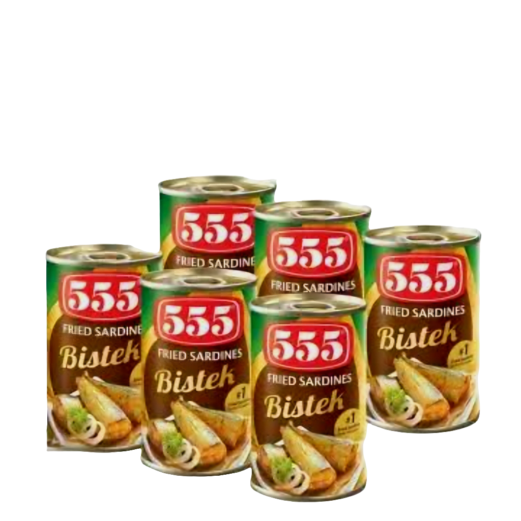 555 Fried Sardines BISTEK 155g