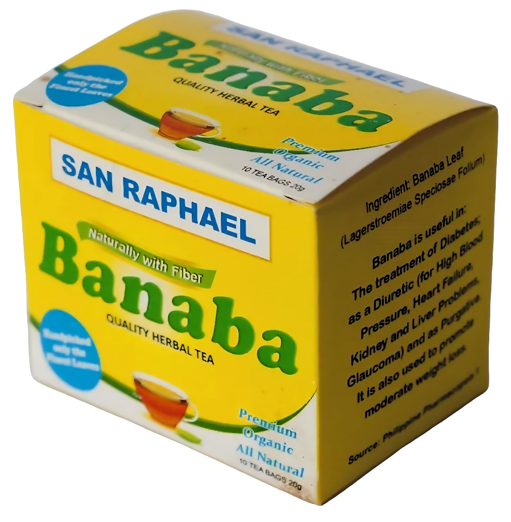 San Raphael BANABA Herbal Tea 16 Teabags (Large Pack)