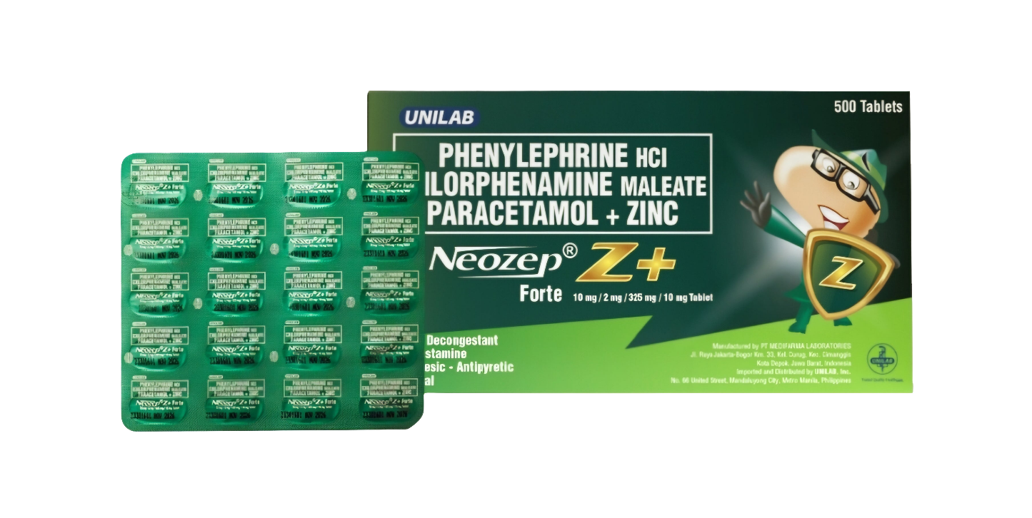 NEOZEP FORTE with ZINC (1×Blister Pack) (20 Tablets)