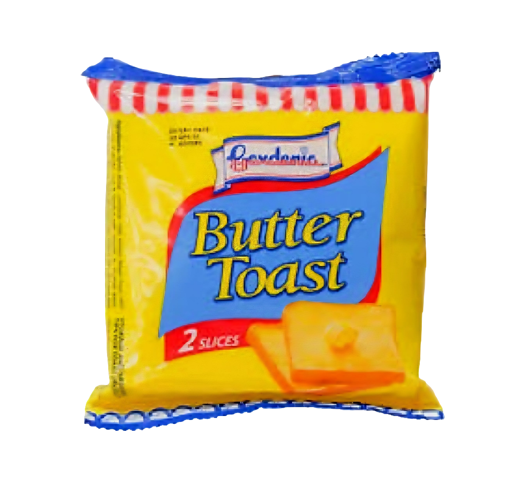 GARDENIA Butter Toast 2-slices Packet 50g (Single Baon-Pack)