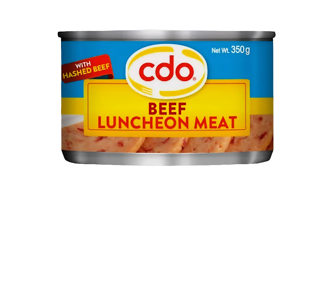 CDO Beef Luncheon Meat with Hashed 350g FLAT TIN