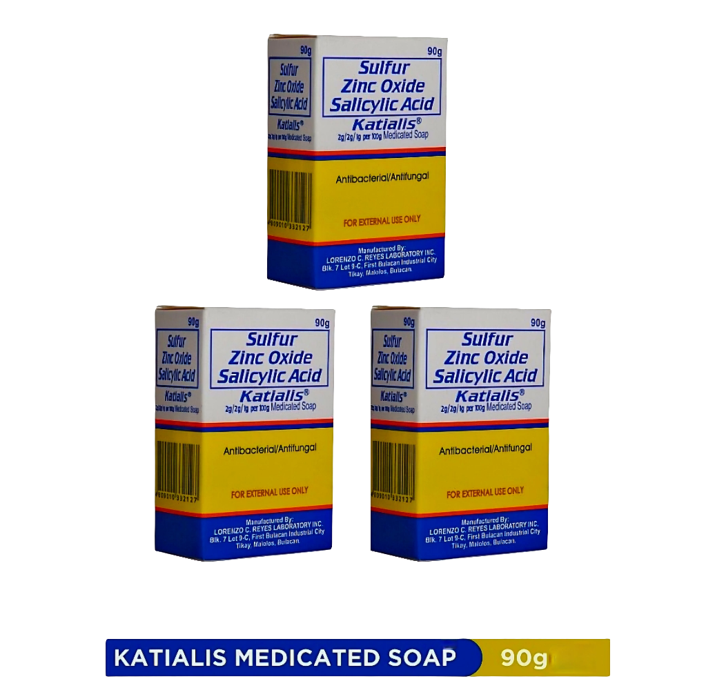 Katialis Anti-Bacterial Soap 90g (Sulfur Zinc Oxide Salicylic Acid)