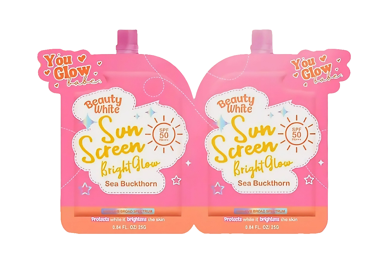 You Glow Babe Beauty White Sunscreen Bright Glow SPF50 PA+++ TWINPACK 25g×2