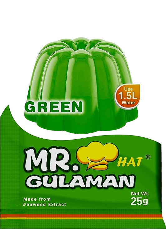 Mr. Hat UNFLAVORED GREEN GULAMAN 25g×10sachets (BOX)