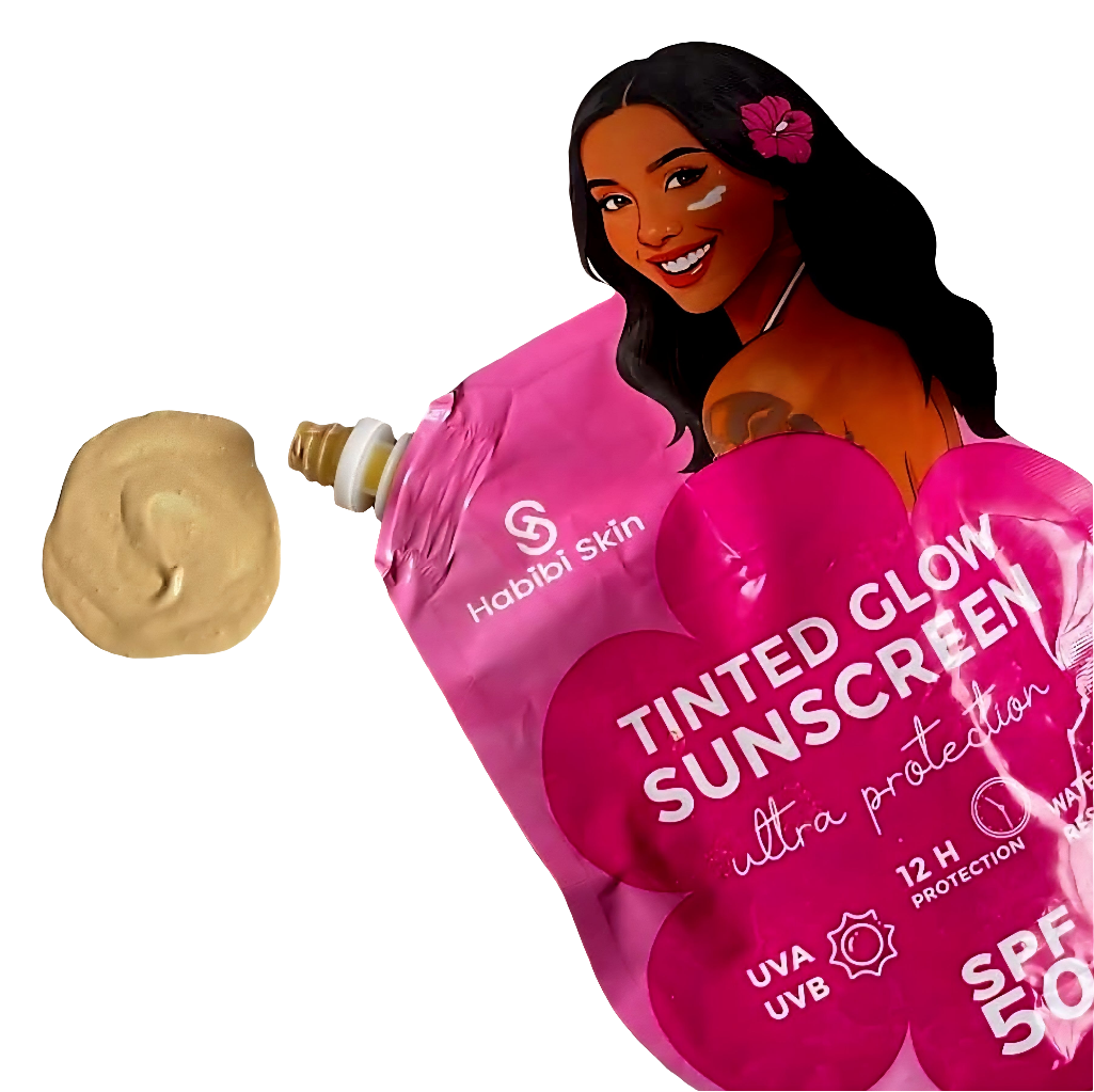 Habibi Skin TINTED GLOW SUNSCREEN UVA/UVB SPF50 50ml Resealable Cap